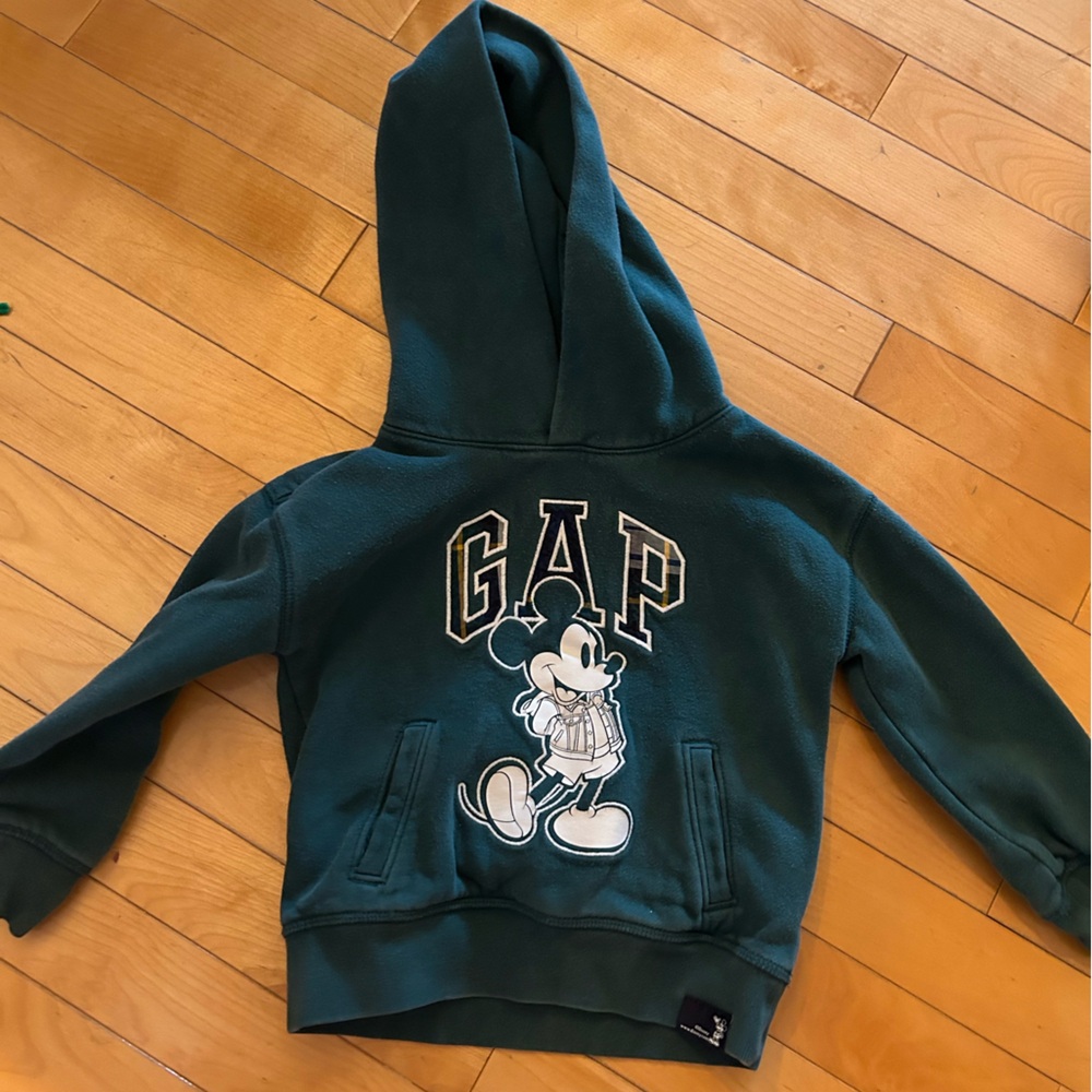 GAP Kids Teal Hoodie with Mickey Design